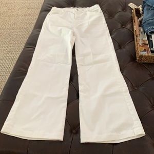 Citizens of Humanity white wide leg jeans